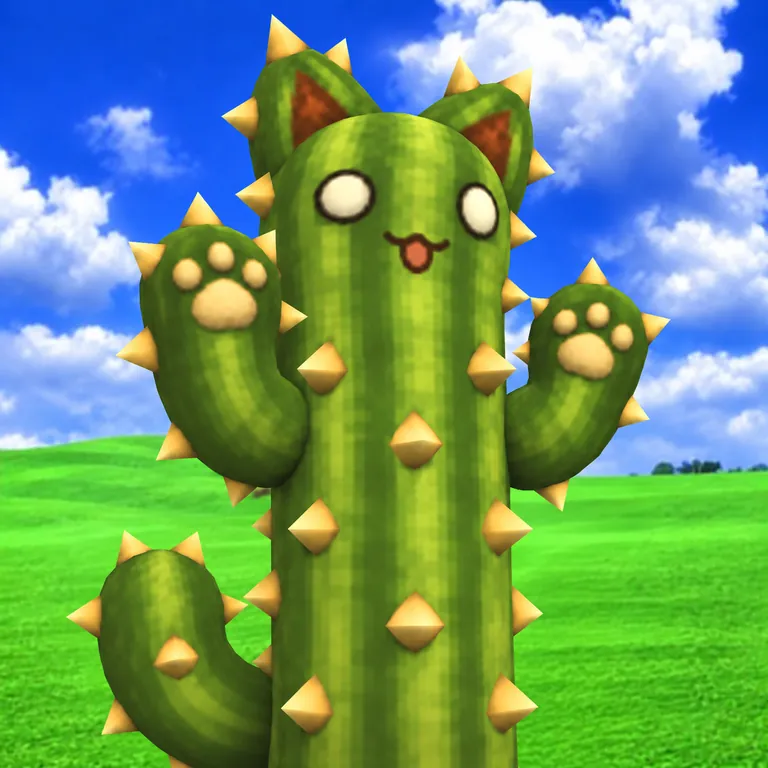 Catcus, a cactus shaped like a cat